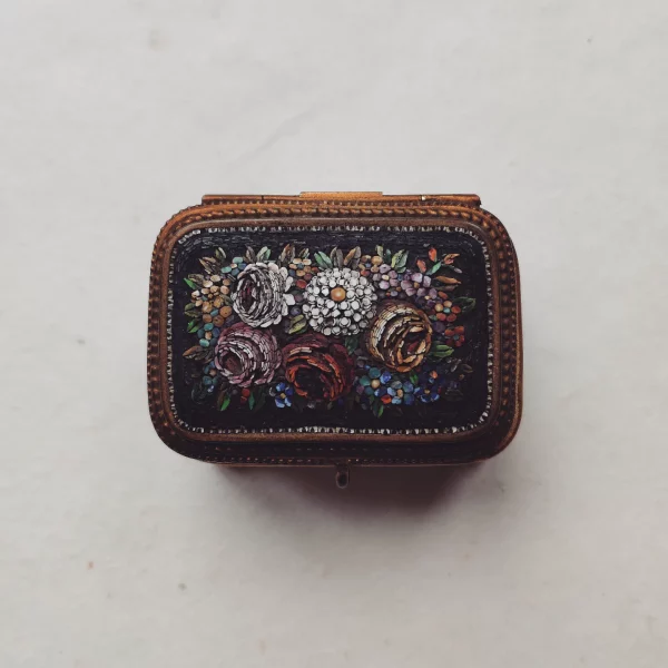 ANTIQUE GLASS JEWELRY BOX - Afbeelding 3