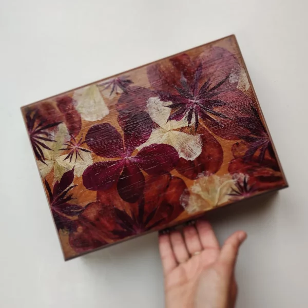 PRESSED PEONY JEWELRY BOX