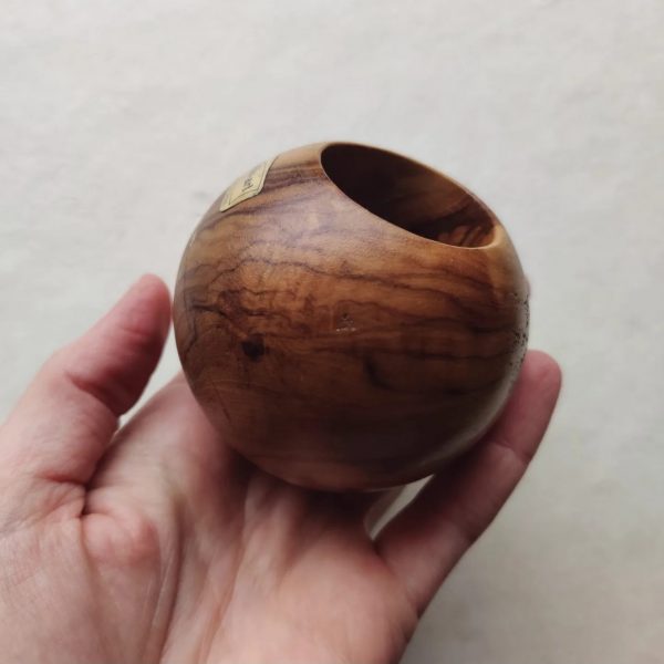 OLIVE WOOD CANDLE LIGHT