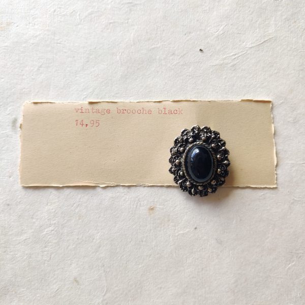 VINTAGE BROOCHE BLACK - Afbeelding 2