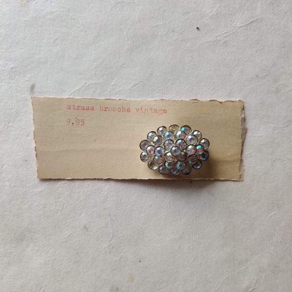 VINTAGE STRASS BROOCHE
