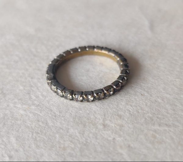 VINTAGE SILVERPLATED BRASS RING