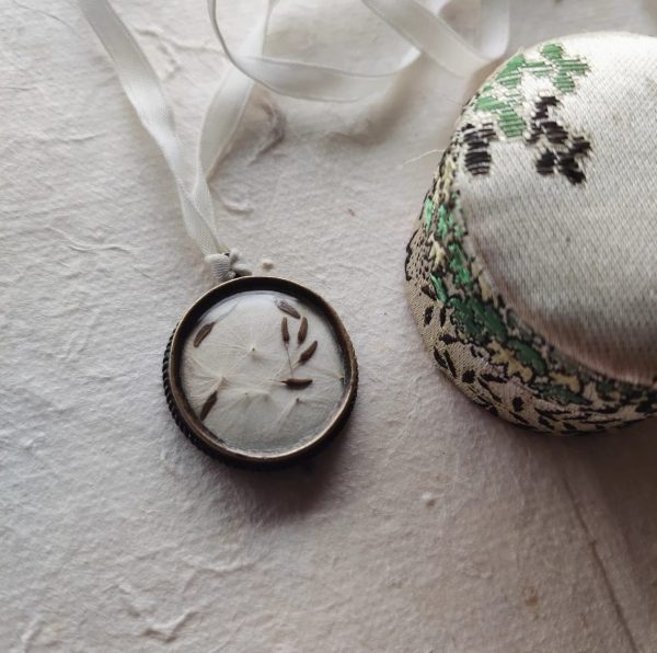 ANTIQUE DANDELION LOCKET