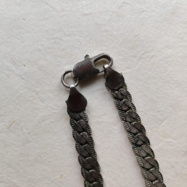 VINTAGE NECKLACE REAL SILVER - Afbeelding 3